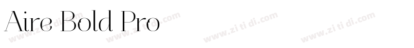 Aire Bold Pro字体转换